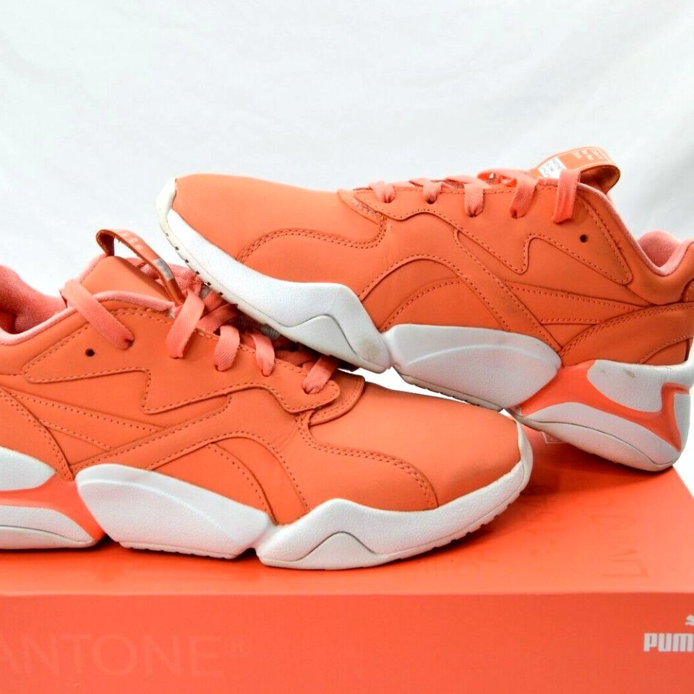Women's Coral Orange Athletic Sneakers - Puma